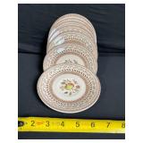 Johnson Bros Old Granite Fruit Sampler Teacups & Plates - Staffordshire, England