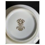 Franciscan Fremont China - Vintage White & Gold Rim Dinnerware Set with Lidded Tureen