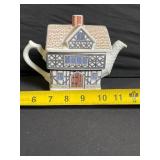English Country Houses Tudor House Teapot - Ceramic House-Shaped Collectible