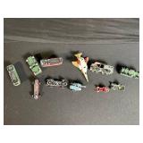Vintage Tin Die-Cast Toy Vehicles Collection - Cars, Trucks, Boats & Planes