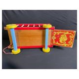 Fisher-Price Circus Wooden Toy Set - Red Wagon, Ladders, Trains & Figures