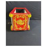 Fisher-Price Circus Wooden Toy Set - Red Wagon, Ladders, Trains & Figures