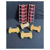 Fisher-Price Circus Wooden Toy Set - Red Wagon, Ladders, Trains & Figures