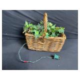 Wicker Baskets - Assorted Sizes with White Storage Bucket