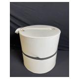Wicker Baskets - Assorted Sizes with White Storage Bucket