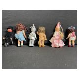 Six Vintage Dolls Lot - Assorted Character Figures
