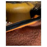 Doll - Orange Zip Fleece Top with Brown Trim, Beige Shorts, Olive-Green Boots