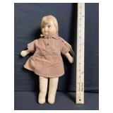 Georgene Novelties 15-inch Girl Scout Brownie Cloth Doll - 1950s
