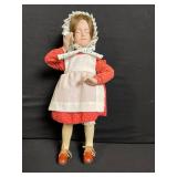 The Ashton-Drake Galleries Doll - Sleepy Little Girl in Red Dress & Apron
