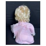 Vintage Vinyl Baby Doll - Pink Nightgown with Certificate of Authenticity & Photo Card