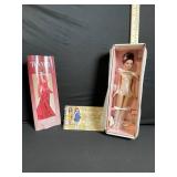 Tiny Kitty Collier Doll in Pink-Striped Box + Tonner Fashion Doll Lot