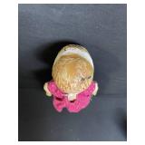 Vintage Baby Doll - Vinyl Head, Pink Dress, About 15 in. tall, Damaged Head