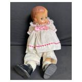 Vintage Doll Pair – 1994 Janie Bee Marked Baby Dolls in Pink Lace Dresses