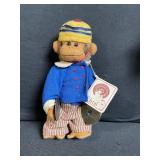 Boyds Bears Monkey Plush & 2 Plush Dolls - 3-Piece Lot