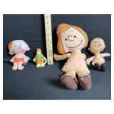 Hanna-Barbera Flintstones Plush Lot 4 - Pebbles Flintstone, Bamm-Bamm Rubble & Friends