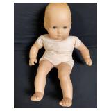 Lot of 3 Vintage Dolls: Bald Baby, Nude Toddler & Clown Rag Doll with Clothes