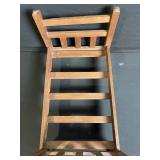 Linnea Doll Clothes - Red Plaid Skirt & Wooden Doll Rack