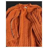 Nordic Pattern Knit Sweater Lot + Orange Cardigan + Holiday Quilts & Textiles Bundle