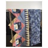 Nordic Pattern Knit Sweater Lot + Orange Cardigan + Holiday Quilts & Textiles Bundle