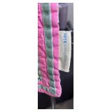 Handmade Patchwork Kids Quilt - Pink Pastel Scrappy Quilt For Nursery Or Bed