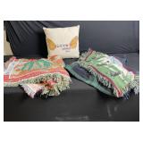 Vintage Tapestry Throw Blankets - Fringed Edges - Assorted Animal/Child Scenes
