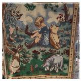 Vintage Tapestry Throw Blankets - Fringed Edges - Assorted Animal/Child Scenes