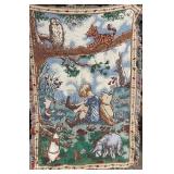 Vintage Tapestry Throw Blankets - Fringed Edges - Assorted Animal/Child Scenes