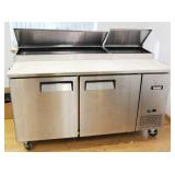 BISON BPT 67", 2 Door, Pizza Prep Table Refrigerator Commercial NSF