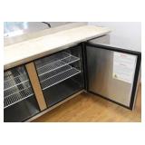 BISON BPT 67", 2 Door, Pizza Prep Table Refrigerator Commercial NSF