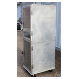 Lockwood CA72-RR18-CDD-R Dutch Door Display Cabinet, 18 Pan Capacity