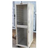 Lockwood CA72-RR18-CDD-R Dutch Door Display Cabinet, 18 Pan Capacity
