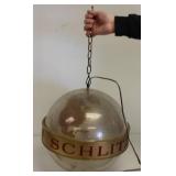 SCHILTZ Beer Globe Bar Light Sign Vintage