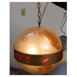 SCHILTZ Beer Globe Bar Light Sign Vintage