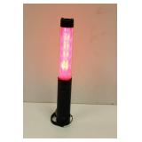 Bright LED Safety Traffic Baton Flashlight Stick With Self Whistle, Front Light & Magnetic Base. New In Box