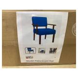 Costway Linen Accent Chair Living Room Chair with Soft Padded Seat and Backrest-Gray