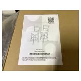 Costway Set of 2 29 inches Swivel Bar Height Stool Wood Dining Chair Barstool Black