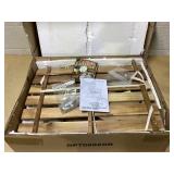 Hivvago - Acacia Wood Outdoor Lounge Chair with Armrests - Natural