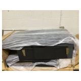 HOMCOM 3-in-1 Convertible Chair Bed, Pull Out Sofa Bed Sleeper Chair with Adjustable Backrest, Pillow, and Pockets, Dark Gray (Missing Parts: Legs)