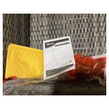 Outsunny Outdoor Recliner Chair with Cushions, Reclining Patio Lounge Chair with Adjustable Footrest, Armrests, Tray Table, Blue (Missing: Part D, See Photos)