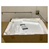 Outsunny Porch Rocker Chair , 350 lbs. Wooden Outdoor Rocking Chair with High Back for Garden, Patio, Balcony, White