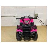 Aosom 12V Electric Toy Car with Forward Backward Function, Music, LED Headlights, for Ages 3-5 Years, Pink (Missing Charger. Minor Transit Damage, See Photos)