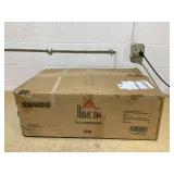 HOMCOM Rolling Shower Wheelchair for Seniors, Bedside Commode Chair with Locking Wheels, Seat, Backrest, Arms, Black (Maybe Missing Hardware)