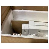 Wooden Dining Chairs Set of 2, Slat Tilt Backrest, White (Minor Transit Damage)