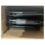 GOFLAME 2-Door Storage Cabinet, 68 Plastic Tool Organizer with 3 Adjustable Shelves, Detachable Legs & Locking Holes, Multipurpose Shelving Cabinet for Garage, Office, Warehouse(missing manuals)