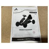 Aosom Kids Pedal Go Kart w/ Swing Axle, Shock-Absorbing Wheels, Red