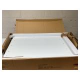 HOMCOM Kitchen Buffet Hutch Cabinet, Freestanding Kitchen Pantry Storage Cabinet Cupboard with Framed Glass Door, Drawer and Microwave Space, White