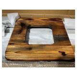 Outsunny Windmill Weather Vane, Wind Vane with Bottom Shelf, Steel Windmill Head, Stained Wood