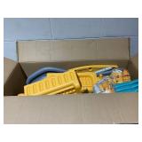 Qaba 4 in 1 Toddler Swing and Slide Set, Kids Slide for Aged 1.5-3 with Climber, Ultra-Safety, Basketball Hoop, Baby Playground Set, Fun Indoor/Outdoor Playset Exercise Toy