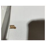 HOMCOM Boho Kitchen Cabinet, Buffet Cabinet with 2 Rattan Doors and Adjustable Shelves for Dining Room, White and Natural (Minor Transit Damage. Missing Part 4, See Photos)