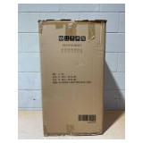 Outsunny 33.5" Water Fountain, 4-Tier Resin Cascading Bowls Outdoor Waterfall Fountain with LED Lights, Pump